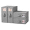 Artiss Bed Sheet Organisers Box Set 4Pcs Storage King Size Bedding Foldable Grey