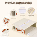 Artiss Bed Sheet Organisers Box 4Pcs Storage King Size Bedding Foldable Beige
