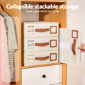 Artiss Bed Sheet Organisers Box 4Pcs Storage King Size Bedding Foldable Beige