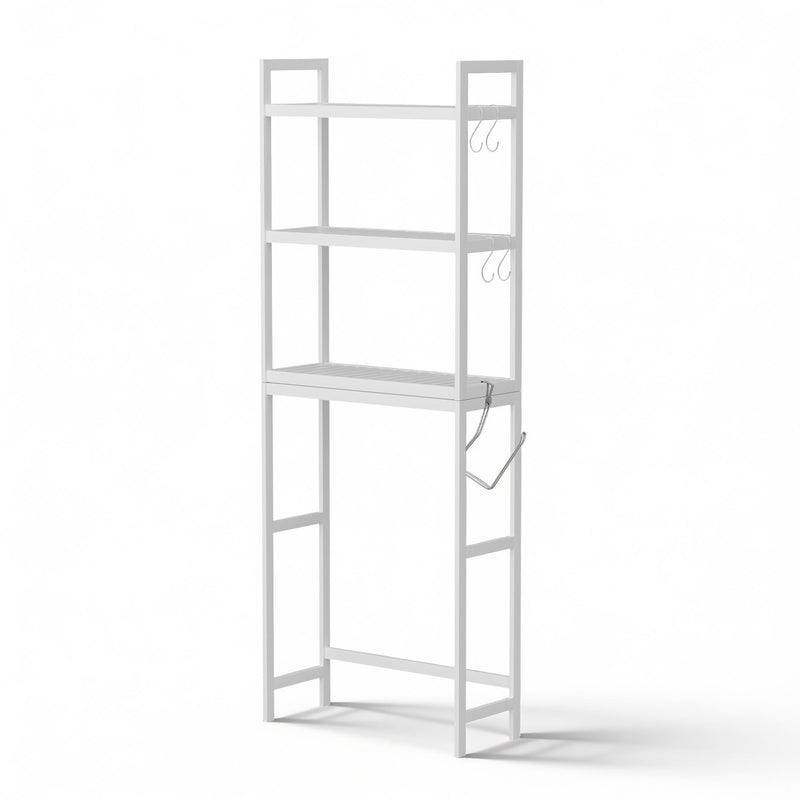 Artiss Over Toilet Storage 3 Tier Bathroom Rack Organiser White