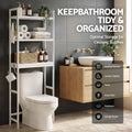 Artiss Over Toilet Storage 3 Tier Bathroom Rack Organiser White