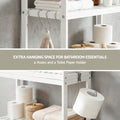 Artiss Over Toilet Storage 3 Tier Bathroom Rack Organiser White