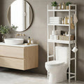 Artiss Over Toilet Storage 3 Tier Bathroom Rack Organiser White