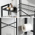 Artiss Over Toilet Storage Rack 4 Tier White Bathroom Organiser