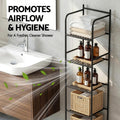 Artiss 5 Tier Corner Shower Caddy Black Bathroom Organiser