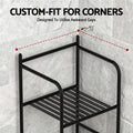 Artiss 2X Floor Standing Corner Shower Caddy 5 Tier Bathroom Organizer Black