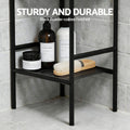 Artiss 2X Floor Standing Corner Shower Caddy 5 Tier Bathroom Organizer Black