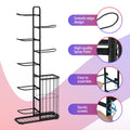 Everfit 7-Tier Ball Storage Rack with Basket Garage Gym Organizer