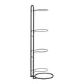 Everfit 4-Tier Ball Storage Rack Garage Gym Organizer Black