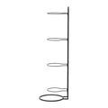 Everfit 4-Tier Ball Storage Rack Garage Gym Organizer Black