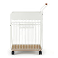 Everfit Yoga Mat Rack Mobile Storage Organiser White with Wheels