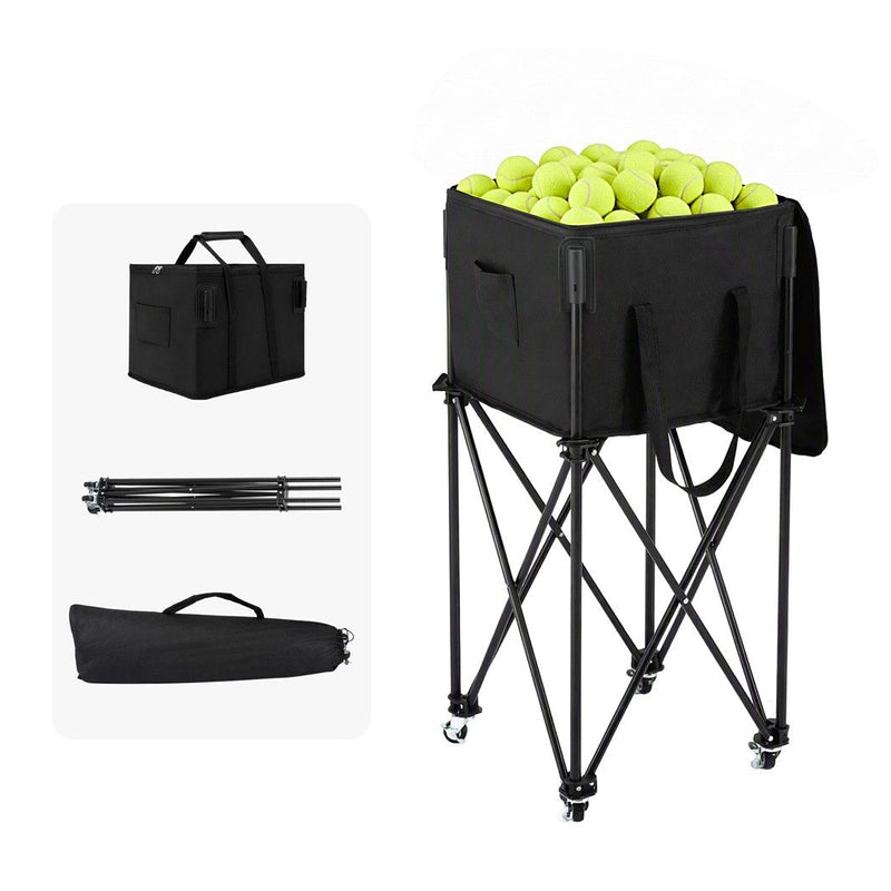 Everfit Foldable Tennis Hopper Stand with Wheels Holds Up to 150 Balls