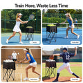 Everfit Foldable Tennis Hopper Stand with Wheels Holds Up to 150 Balls