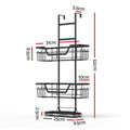 Artiss 3 Tier Over Door Shower Caddy Bathroom Storage Organizer