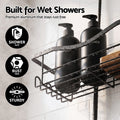 Artiss Shower Caddy Hanging Bathroom Organiser Over Head Black