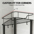 Artiss 4 Tier Corner Shower Caddy Bathroom Organiser Black