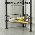 Artiss 4 Tier Corner Shower Caddy Bathroom Organiser Black