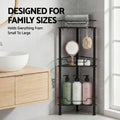 Artiss 4 Tier Corner Shower Caddy Bathroom Organiser Black