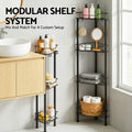 Artiss 4 Tier Corner Shower Caddy Bathroom Organiser Black