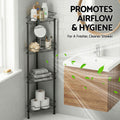 Artiss 2x Floor Standing Shower Caddy 4 Tier Rustproof Bathroom Storage