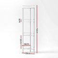 Artiss 4 Tier Floor Standing Corner Shower Caddy Bathroom Organizer White