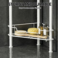 Artiss 4 Tier Floor Standing Corner Shower Caddy Bathroom Organizer White