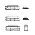 Artiss Shower Caddy Metal Bathroom Organiser Rust Resistant 6 Pack