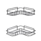 Cefito 2 Packs Bathroom Shelf Corner Storage Rack