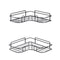 Cefito 2x Bathroom Corner Shelf Storage Rack Stainless Steel