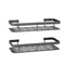Cefito Bathroom Shelf Storage Rack 2 Pack Wall Mount
