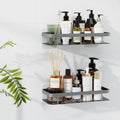 Cefito Bathroom Shelf Storage Rack 2 Pack Wall Mount