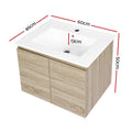 Cefito 600mm Vanity Unit Basin Oak