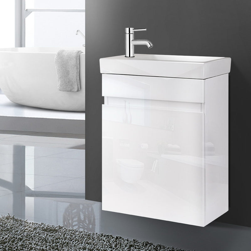 Cefito 400mm Vanity Unit White Basin Bathroom Cabinet