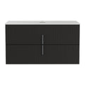Cefito 900mm Vanity Unit Black Timber Bathroom Cabinet Wall Hung