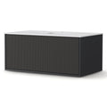 Cefito 900mm Wall Hung Bathroom Vanity Cabinet Black Timber