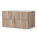 Cefito 900mm Bathroom Vanity Cabinet Wall Hung Pine Timber Storage