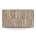 Cefito 900mm Bathroom Vanity Cabinet Wall Hung Pine Timber Storage