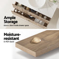 Cefito 900mm Bathroom Vanity Cabinet Wall Hung Pine Timber Storage