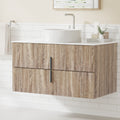 Cefito 900mm Bathroom Vanity Cabinet Wall Hung Pine Timber Storage