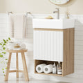 Cefito 445mm Vanity Unit Basin Cabinet Wall Hung White Sink Storage