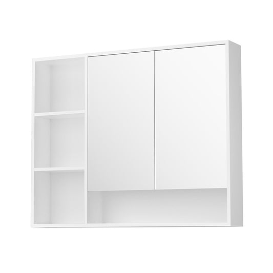Cefito 100cm Bathroom Mirror Cabinet White Wall Mounted Storage