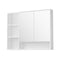 Cefito 100cm Bathroom Mirror Cabinet White Wall Mounted Storage