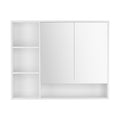 Cefito 100cm Bathroom Mirror Cabinet White Wall Mounted Storage