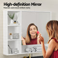 Cefito 100cm Bathroom Mirror Cabinet White Wall Mounted Storage