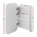 Cefito Bathroom Mirror Cabinet 450x900mm White Wall Mounted