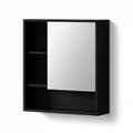 Cefito 560mm Bathroom Mirror Cabinet Black Wall Mounted Shelf