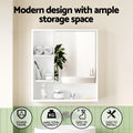 Cefito 560mm Bathroom Mirror Cabinet White Adjustable Shelf