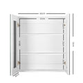 Cefito Bathroom Mirror Cabinet 600x720mm White