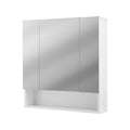 Cefito Bathroom Mirror Cabinet 700x750mm White Adjustable Shelves