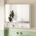 Cefito Medicine Cabinet 900x750mm White Bathroom Mirror Shelves